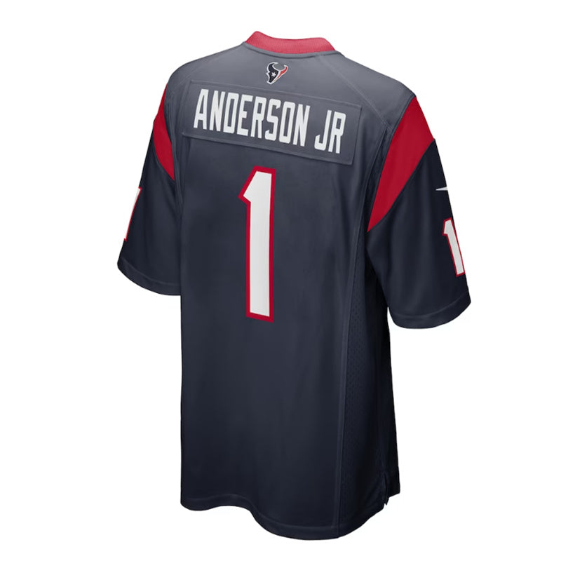 Custom #1 Navy 2023 HOU Football Shirt Top