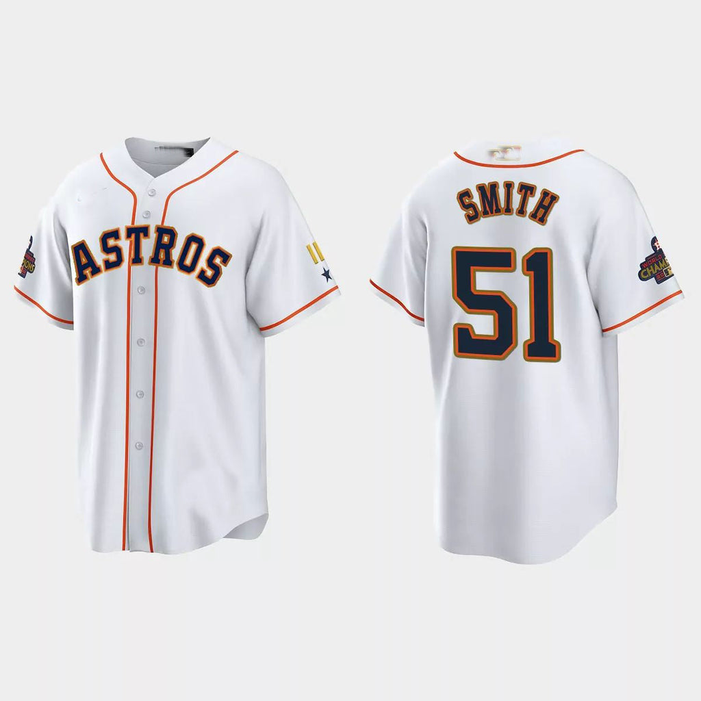Custom #51 White 2023 HOU Baseball Shirt Top