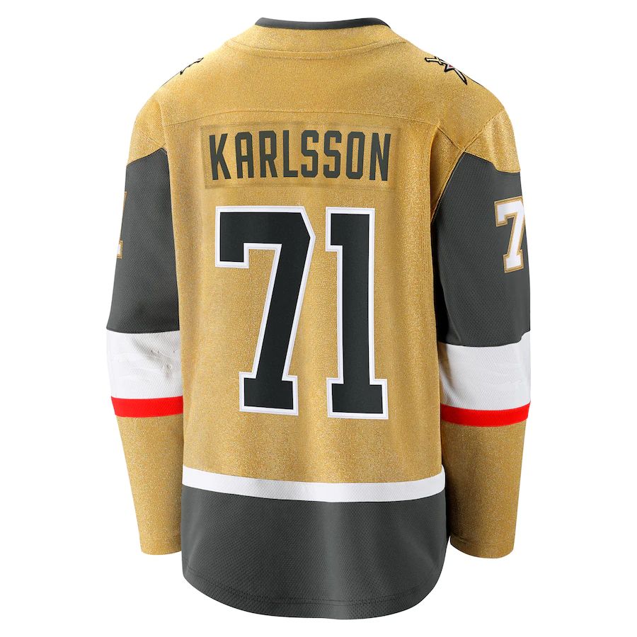 Custom #71 Gold 2020 VGK Hockey Shirt Top