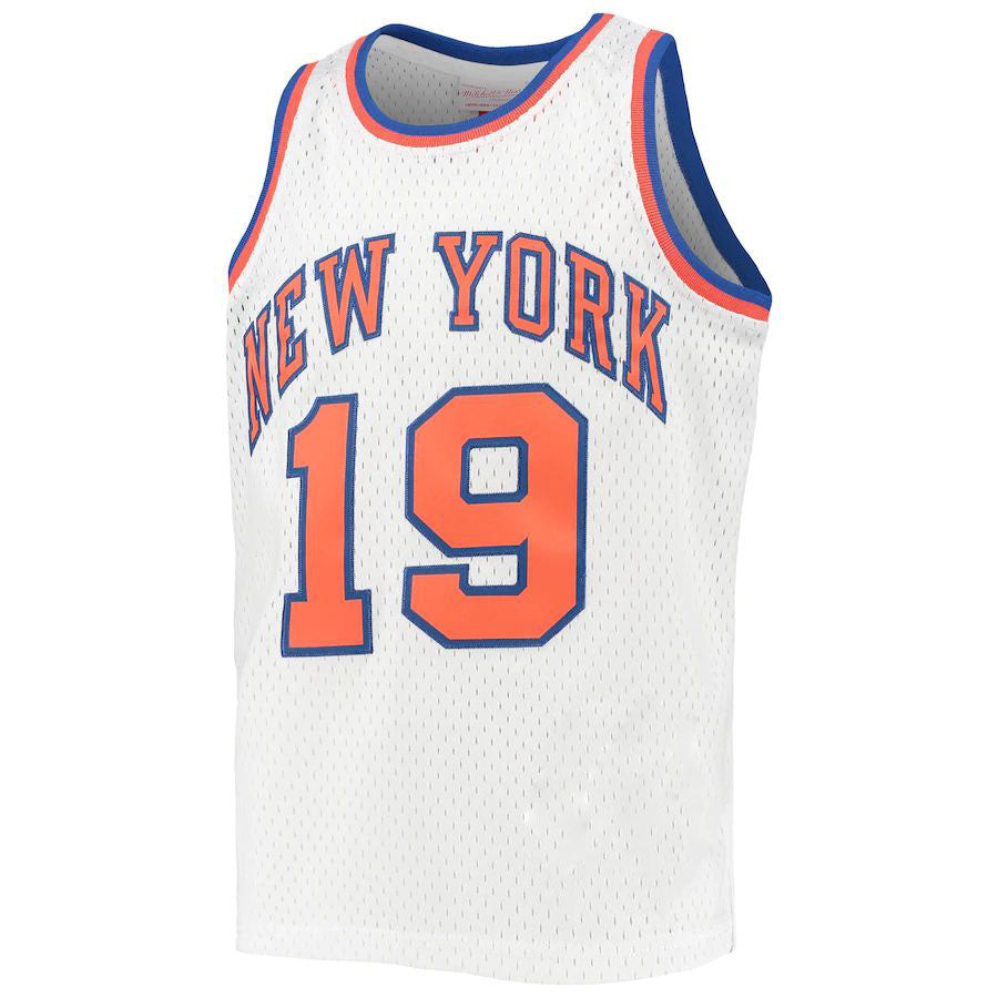 Custom #19 White 1969 NYK Basketball Shirt Top