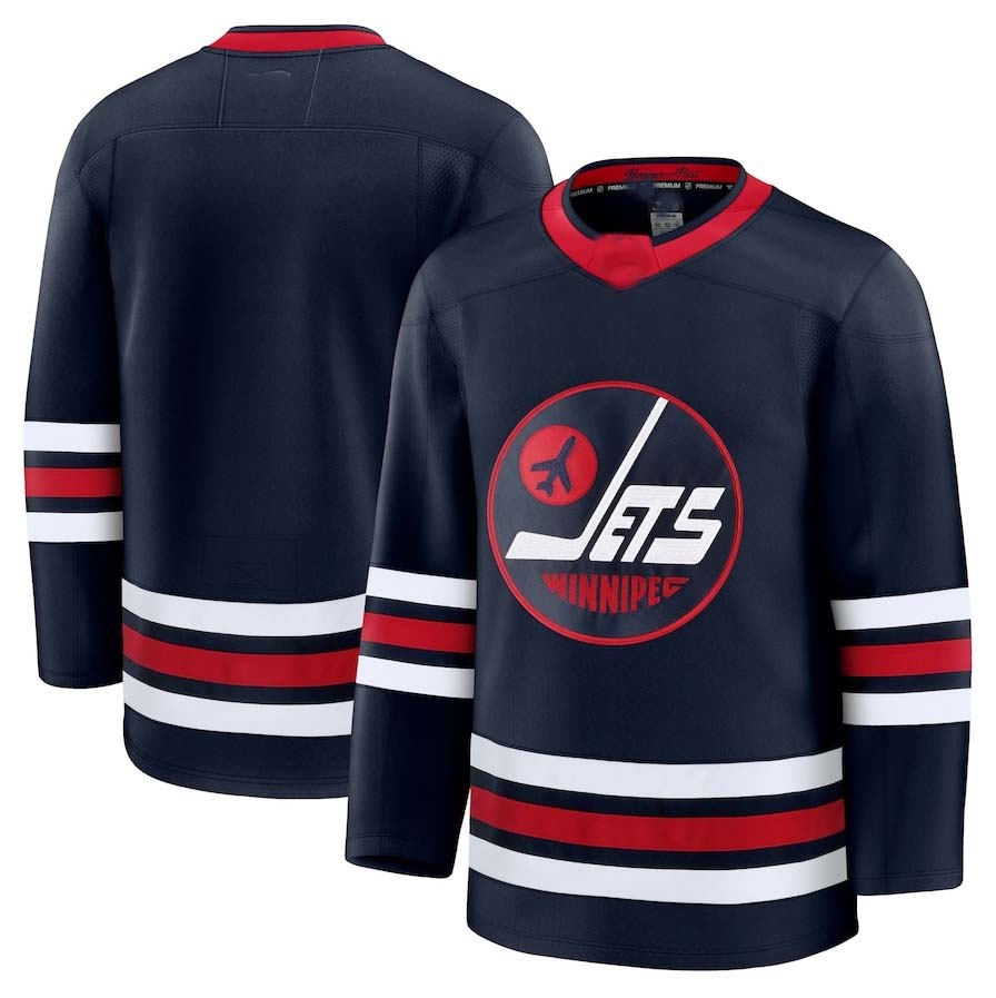Custom Navy Hockey Shirt Top
