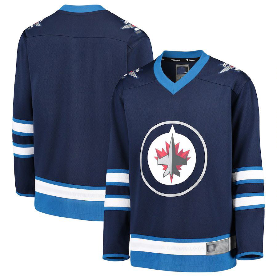 Custom Navy Hockey Shirt Top