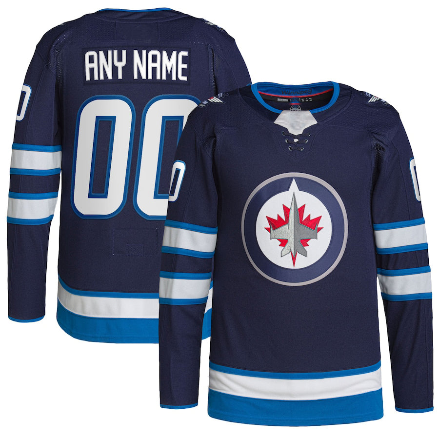 Custom Navy Hockey Shirt Top