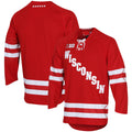Custom Red Hockey Shirt Top