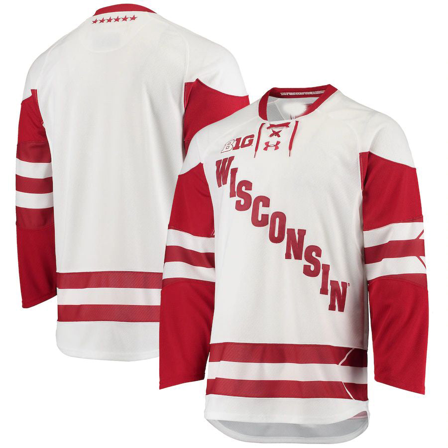 Custom White Hockey Shirt Top