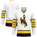 Custom White Hockey Shirt Top