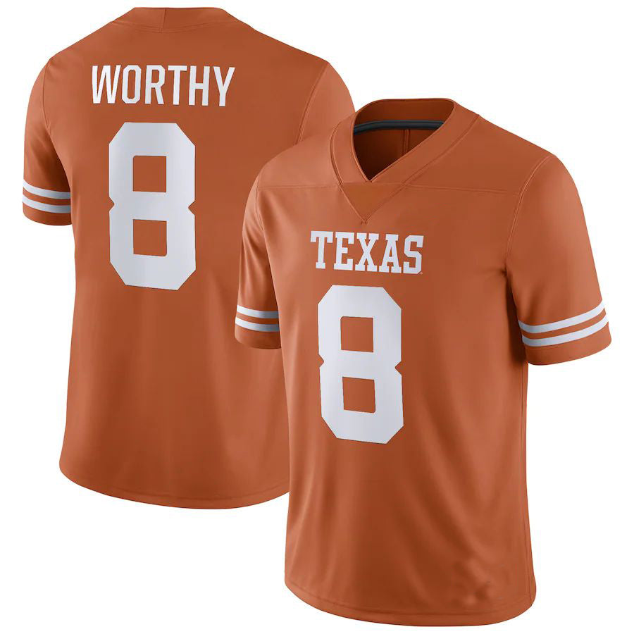 Custom #8 Orange Football Shirt Top
