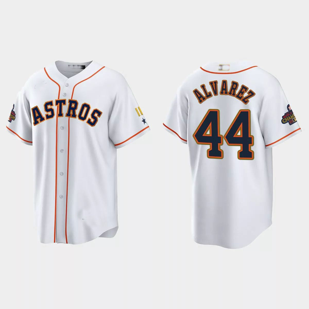 Custom #44 White 2023 HOU Baseball Shirt Top