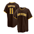 Custom #11 Brown SD Baseball Shirt Top