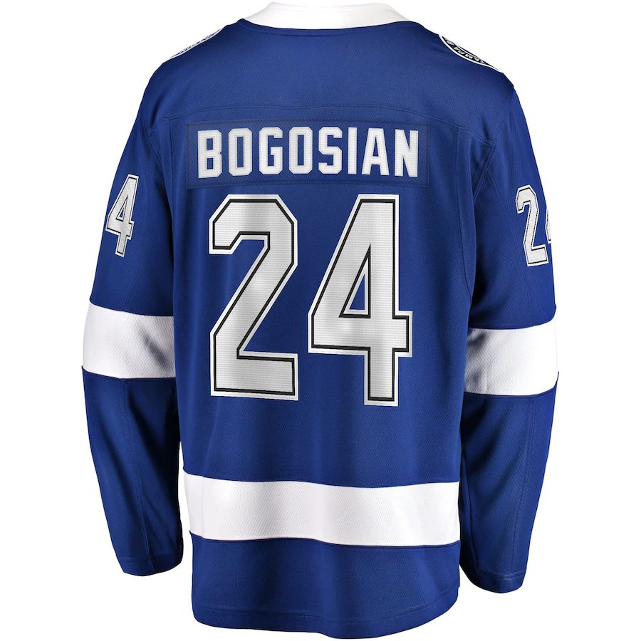 Custom #24 Blue TBL Hockey Shirt Top
