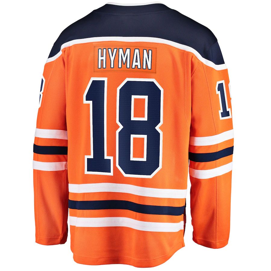 Custom #18 Orange EDM Hockey Shirt Top