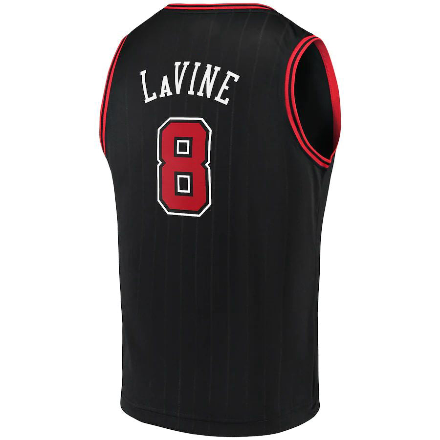 Custom #8 Black CHI Basketball Shirt Top