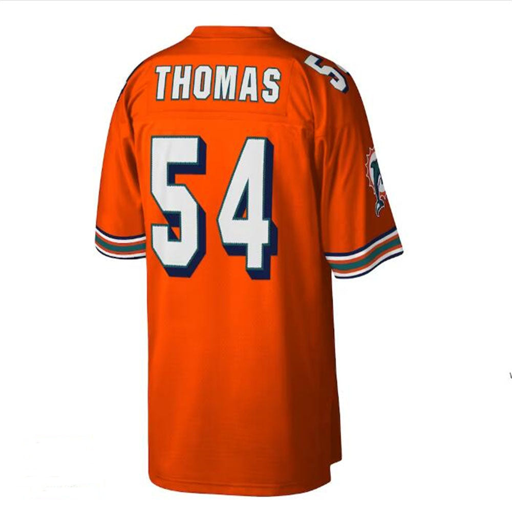 Custom #54 Orange 2004 MIA Football Shirt Top