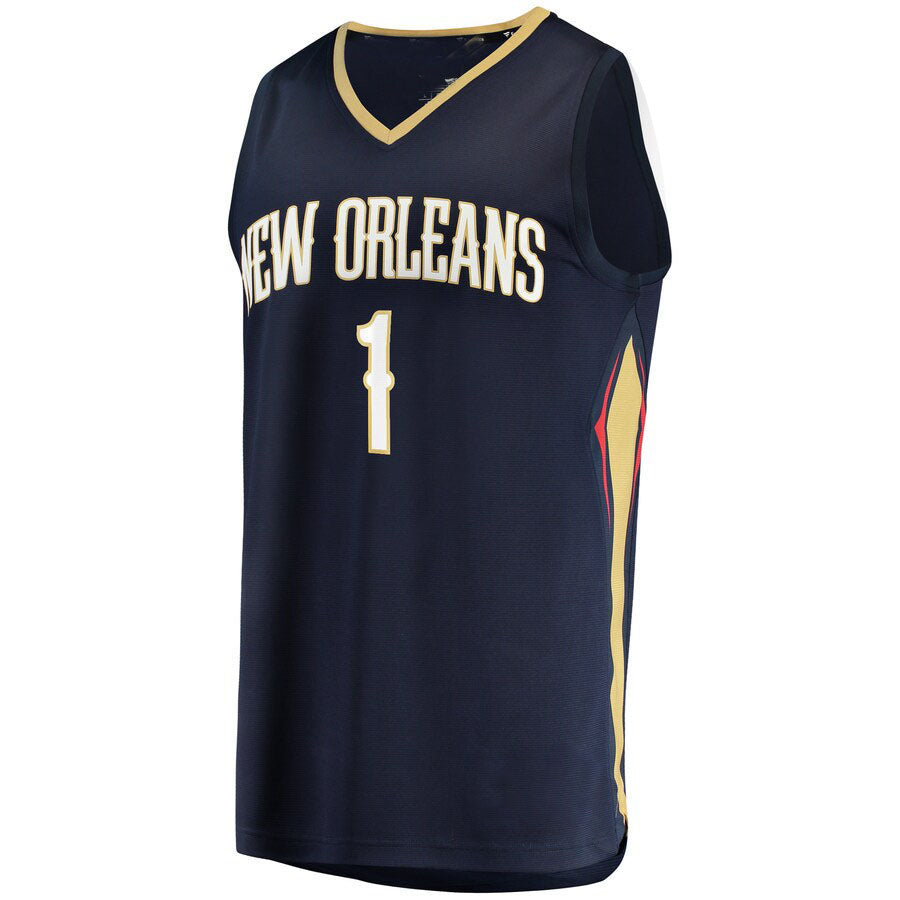 Custom #1 Navy NOP Basketball Shirt Top