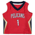 Custom #1 Red 2020 NOP Basketball Shirt Top