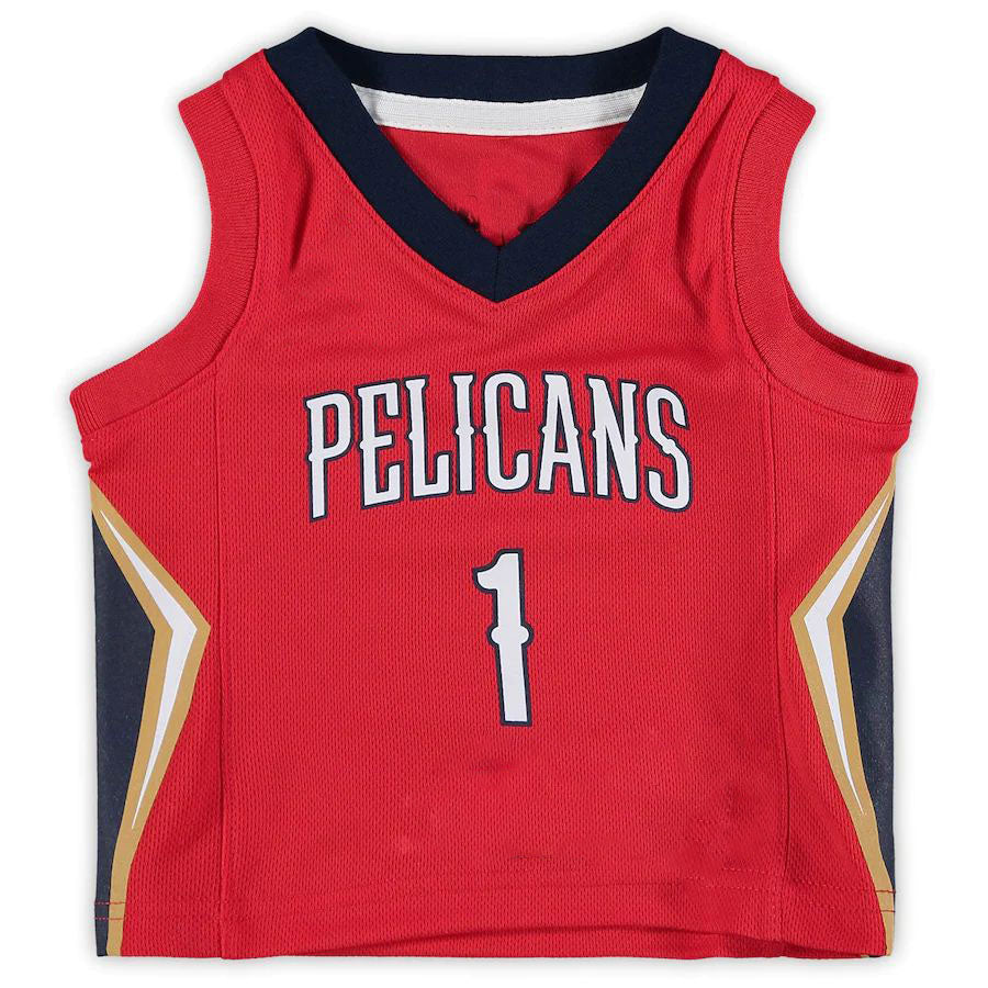 Custom #1 Red 2020 NOP Basketball Shirt Top