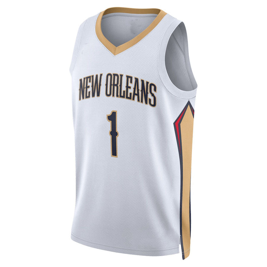 Custom #1 White 2022 NOP Basketball Shirt Top