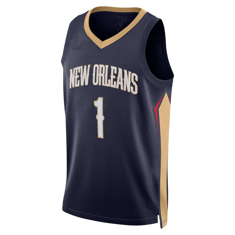 Custom #1 Navy 2022 NOP Basketball Shirt Top