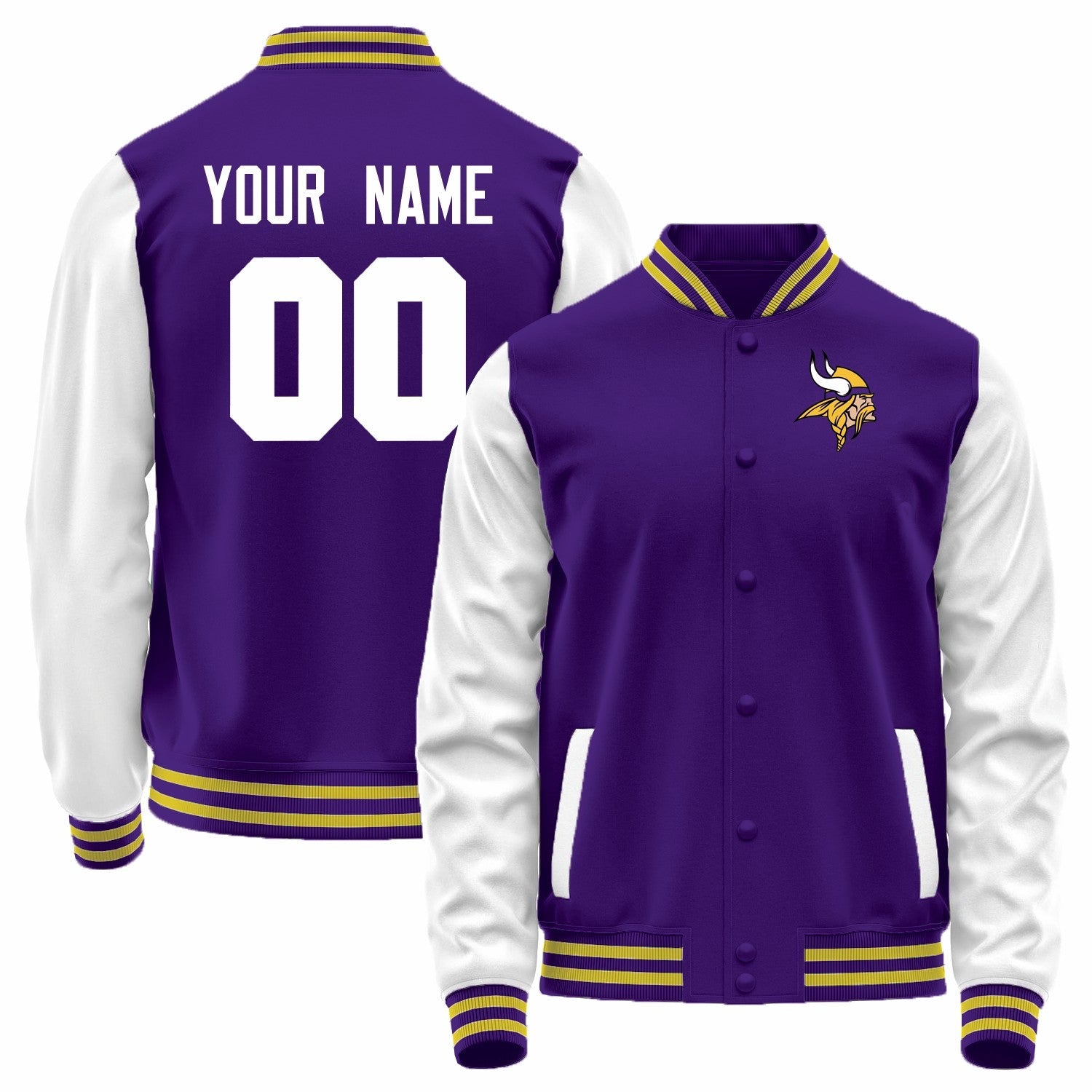 Custom White MIN Football Shirt Top