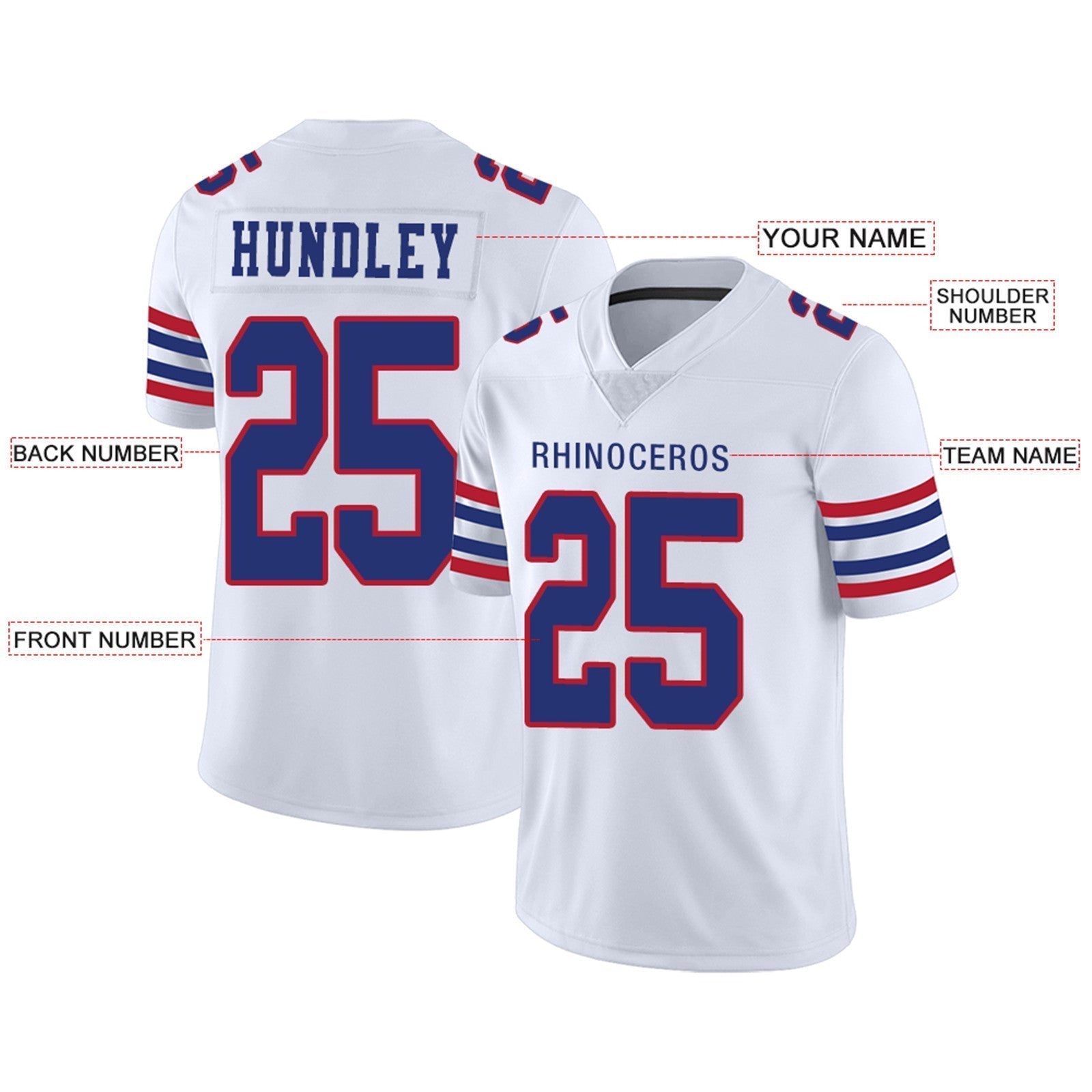 Custom BUF Football Shirt Top