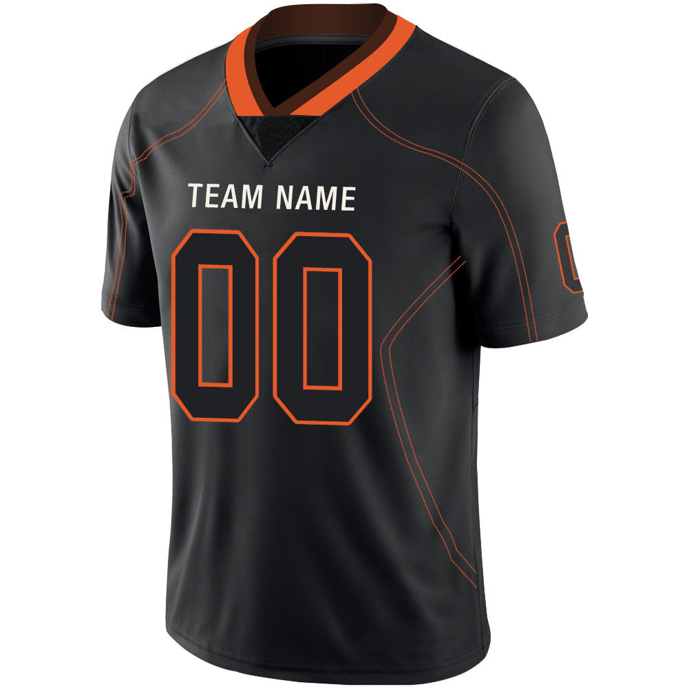 Custom Black Football Shirt Top