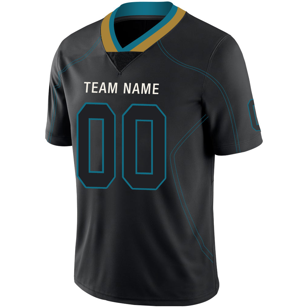 Custom Black JAX Football Shirt Top