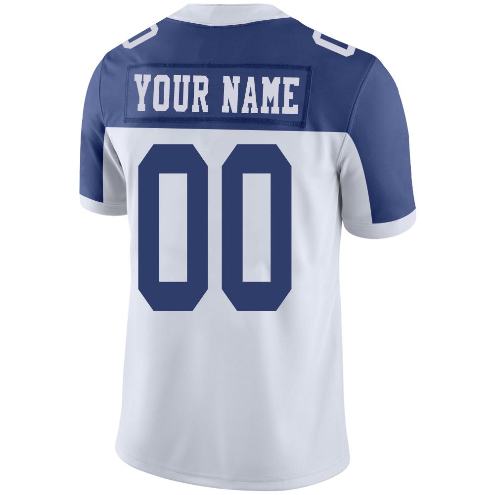 Custom White DAL Football Shirt Top