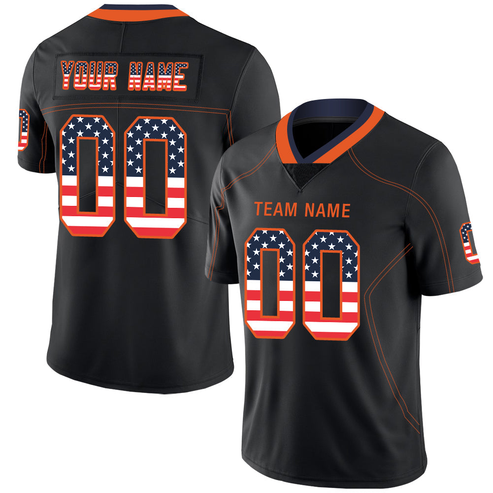 Custom Black Football Shirt Top