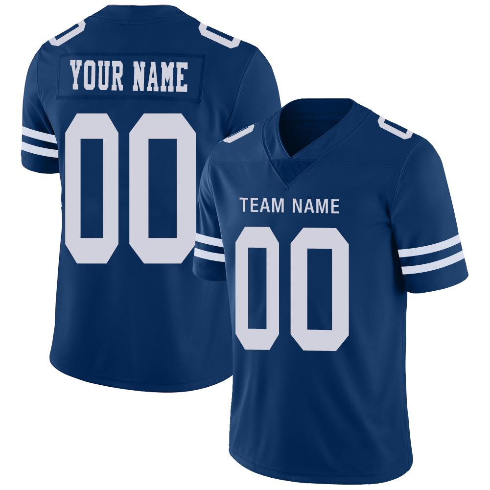 Custom Blue DAL Football Shirt Top