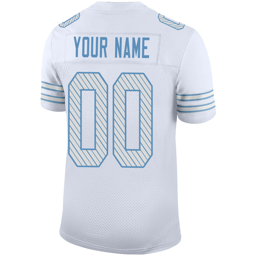 Custom White BUF Football Shirt Top