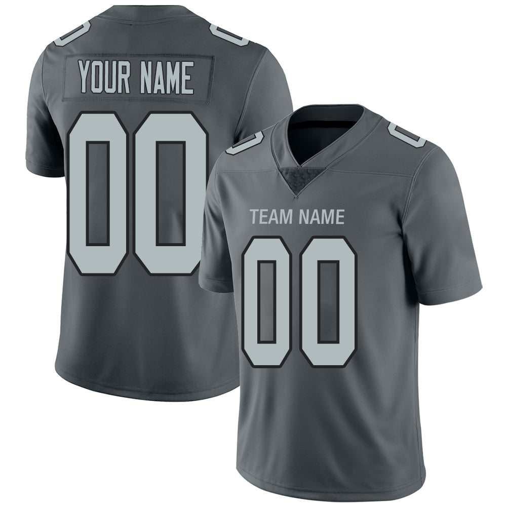 Custom Grey LV Football Shirt Top