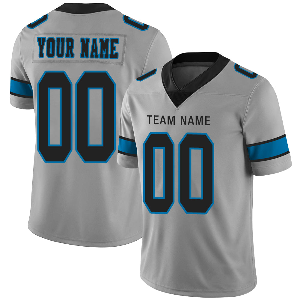 Custom Grey Football Shirt Top