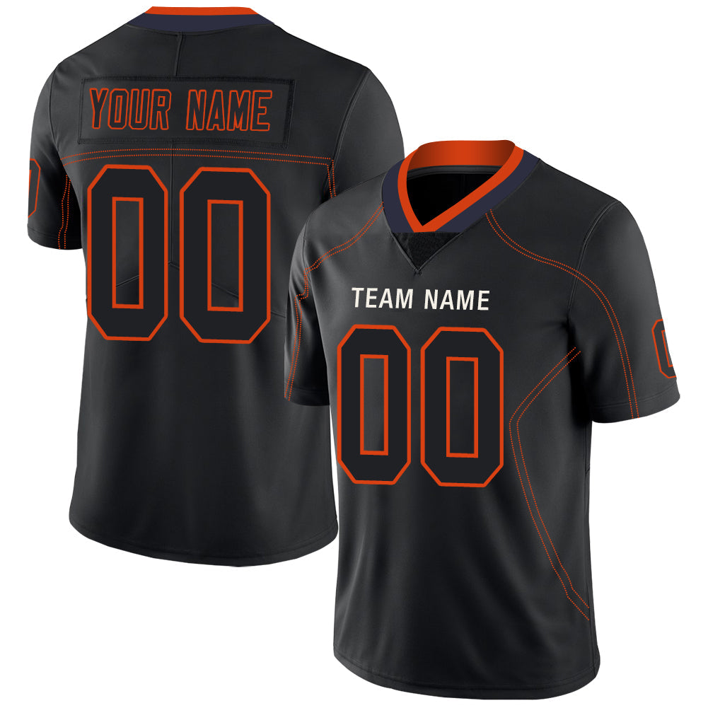 Custom Black DEN Football Shirt Top
