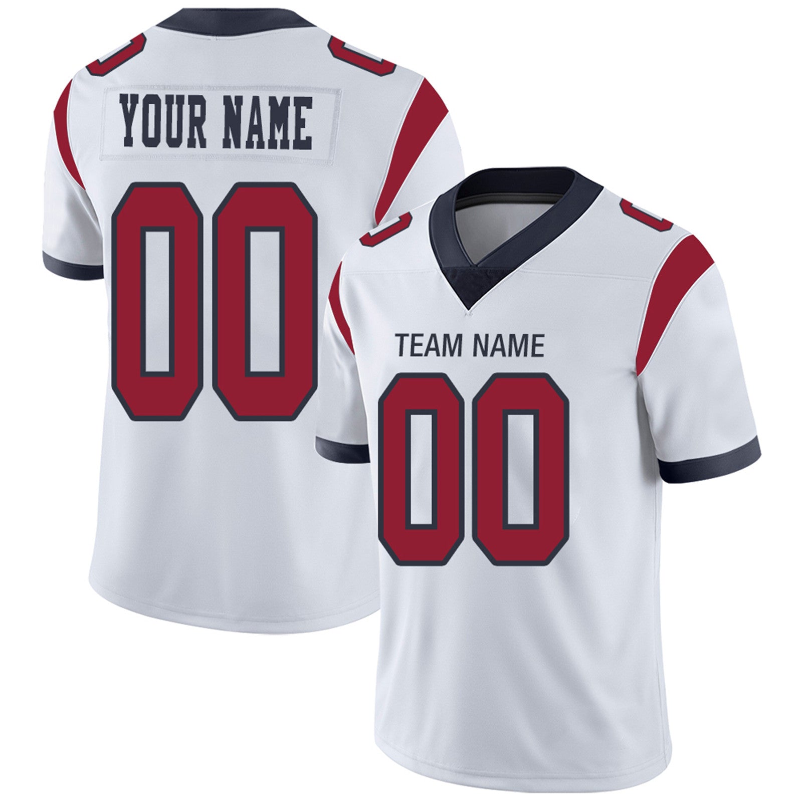 Custom Navy HOU Football Shirt Top