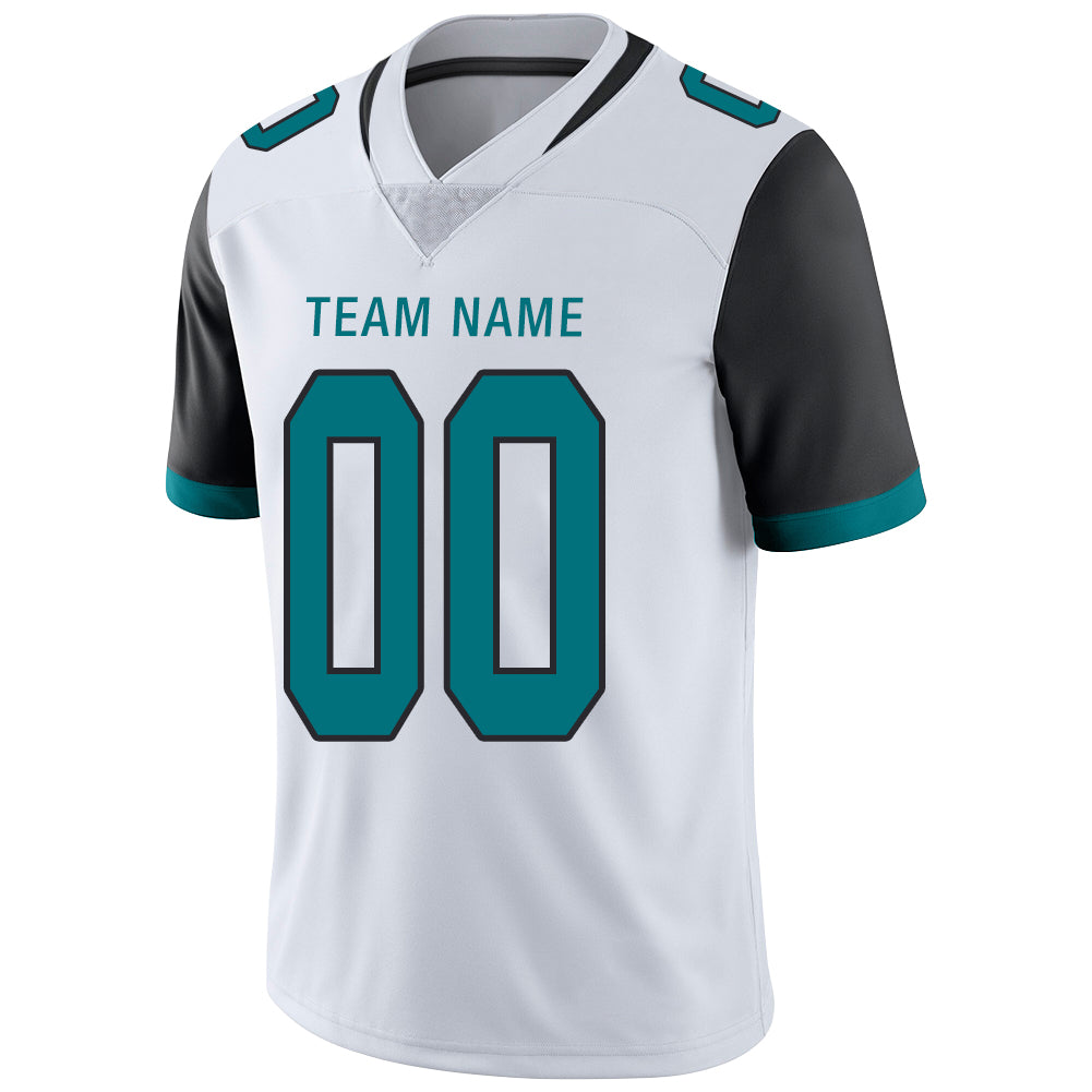 Custom White JAX Football Shirt Top