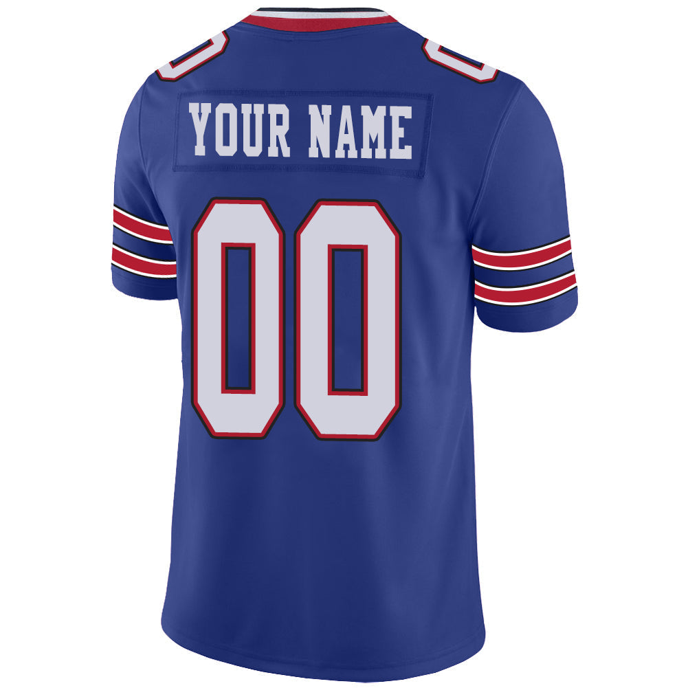 Custom Blue BUF Football Shirt Top
