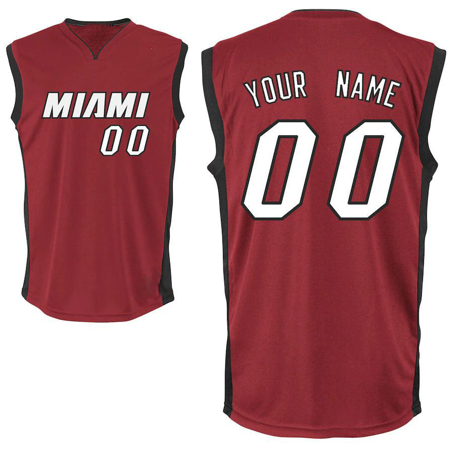 Custom Red MIA Basketball Shirt Top
