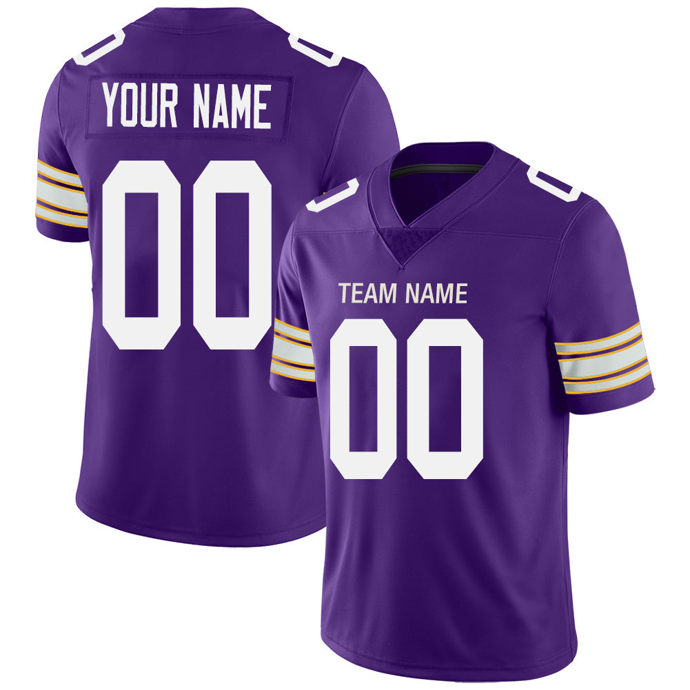 Custom Purple MIN Football Shirt Top