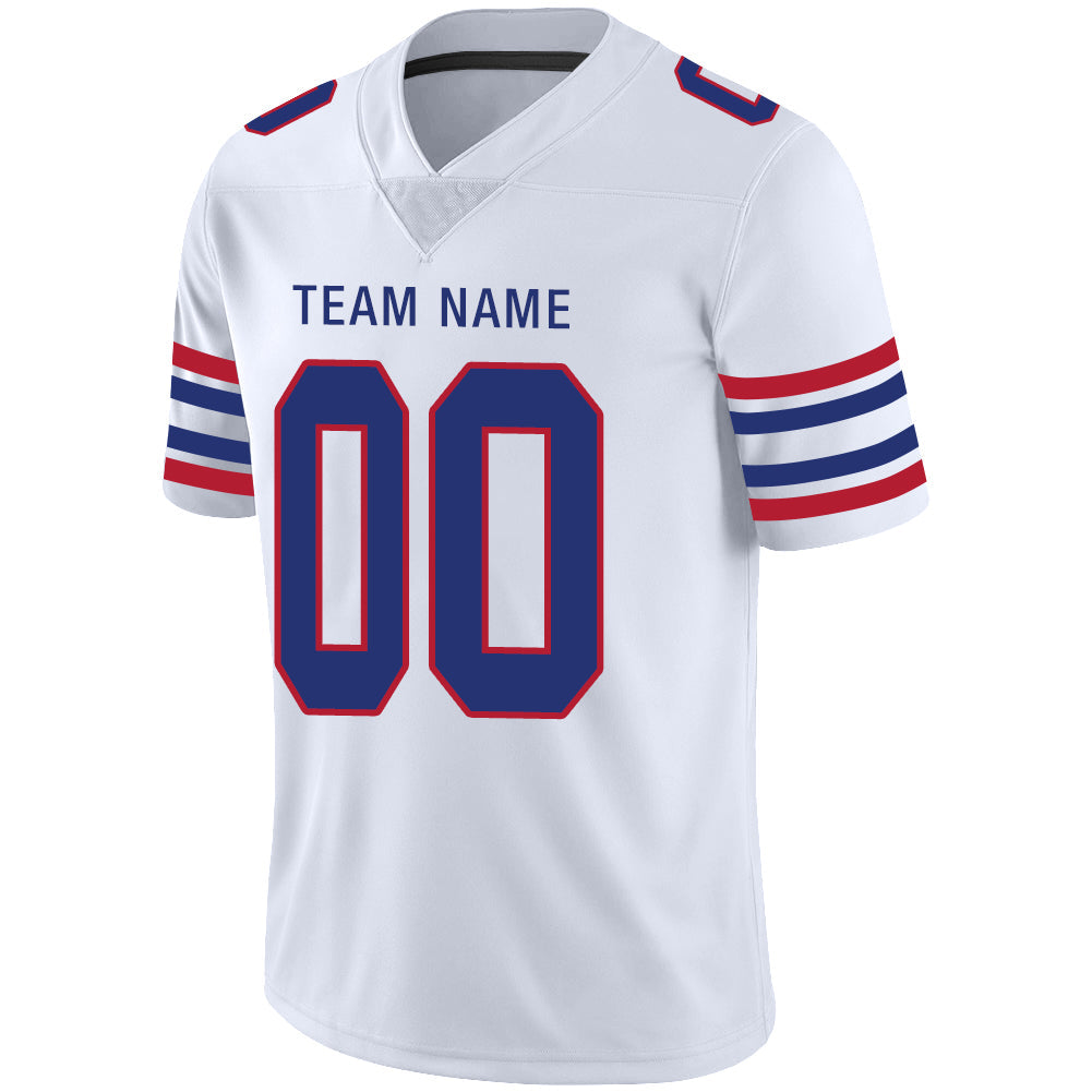 Custom White BUF Football Shirt Top