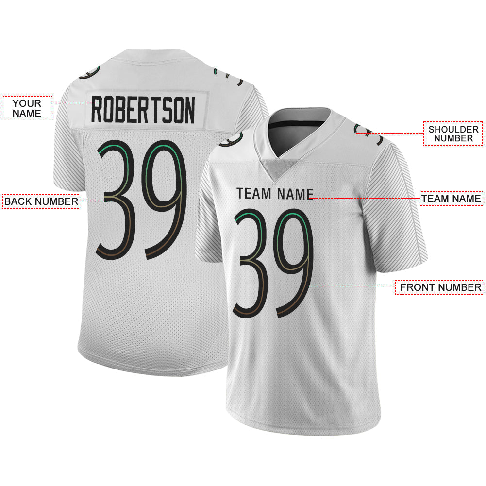 Custom White LAC Football Shirt Top