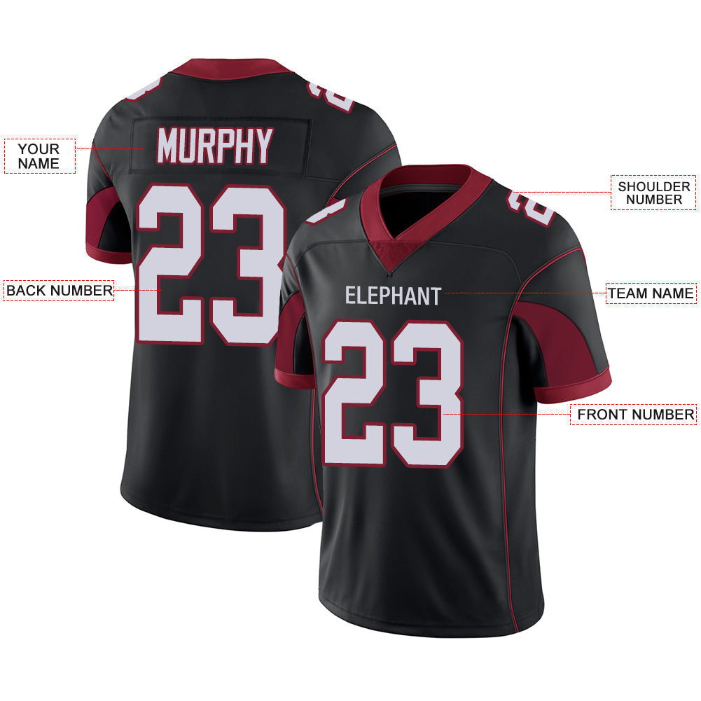 Custom Black Football Shirt Top