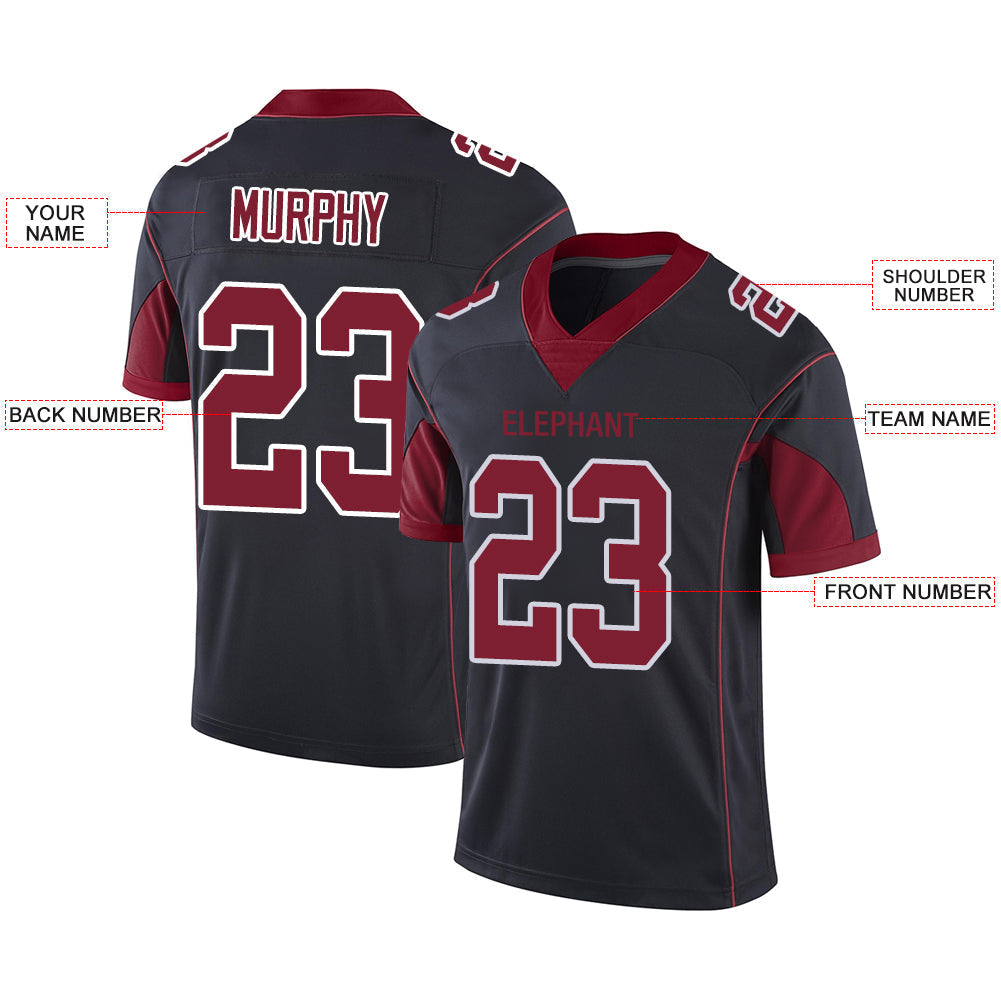 Custom Black Football Shirt Top