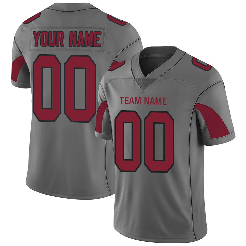 Custom Grey Football Shirt Top
