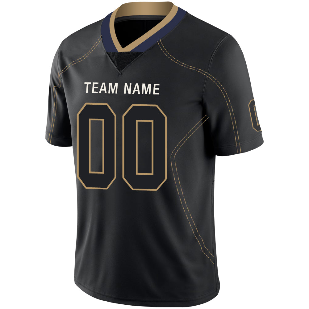Custom Black LAC Football Shirt Top