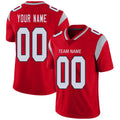 Custom Red NE Football Shirt Top