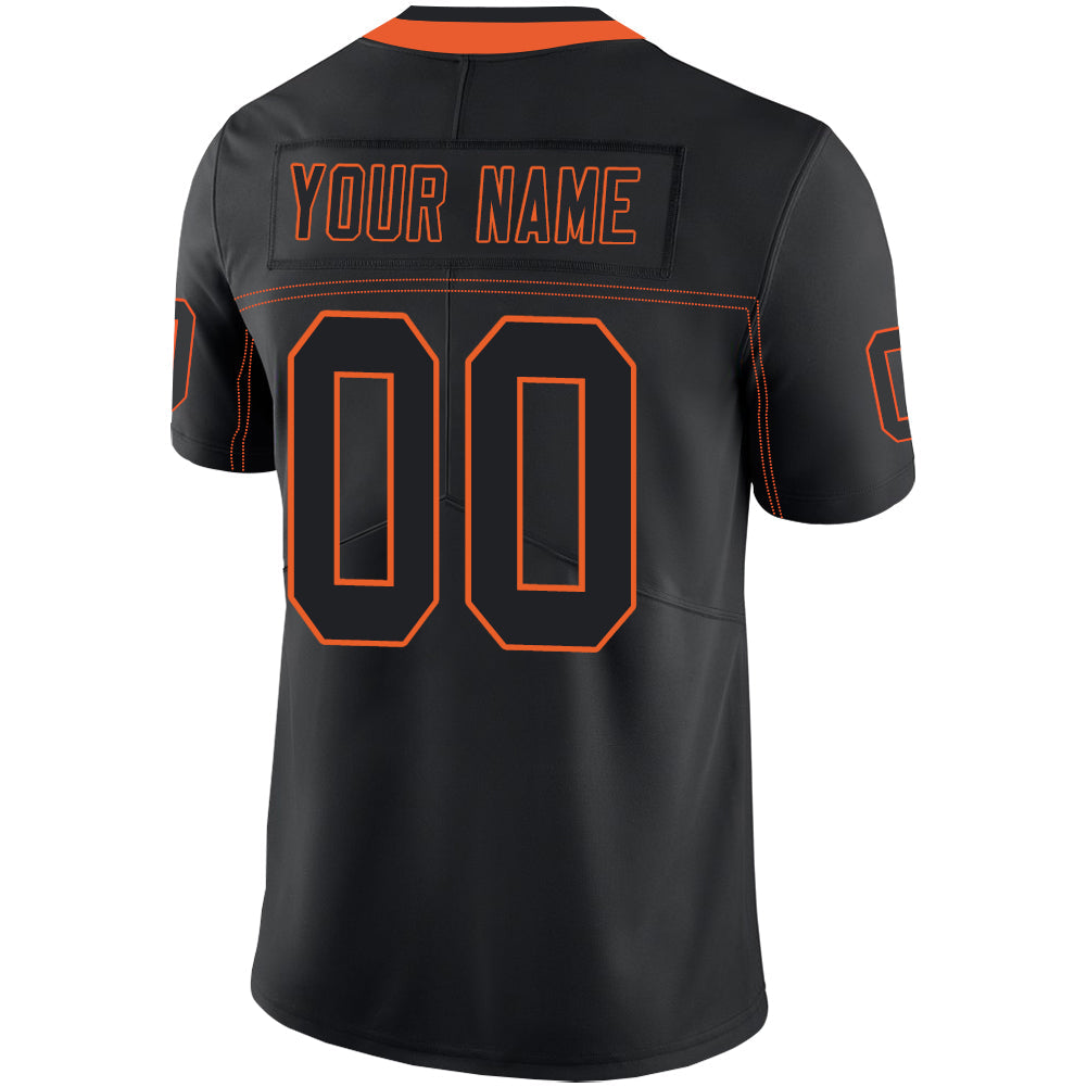 Custom Black Football Shirt Top