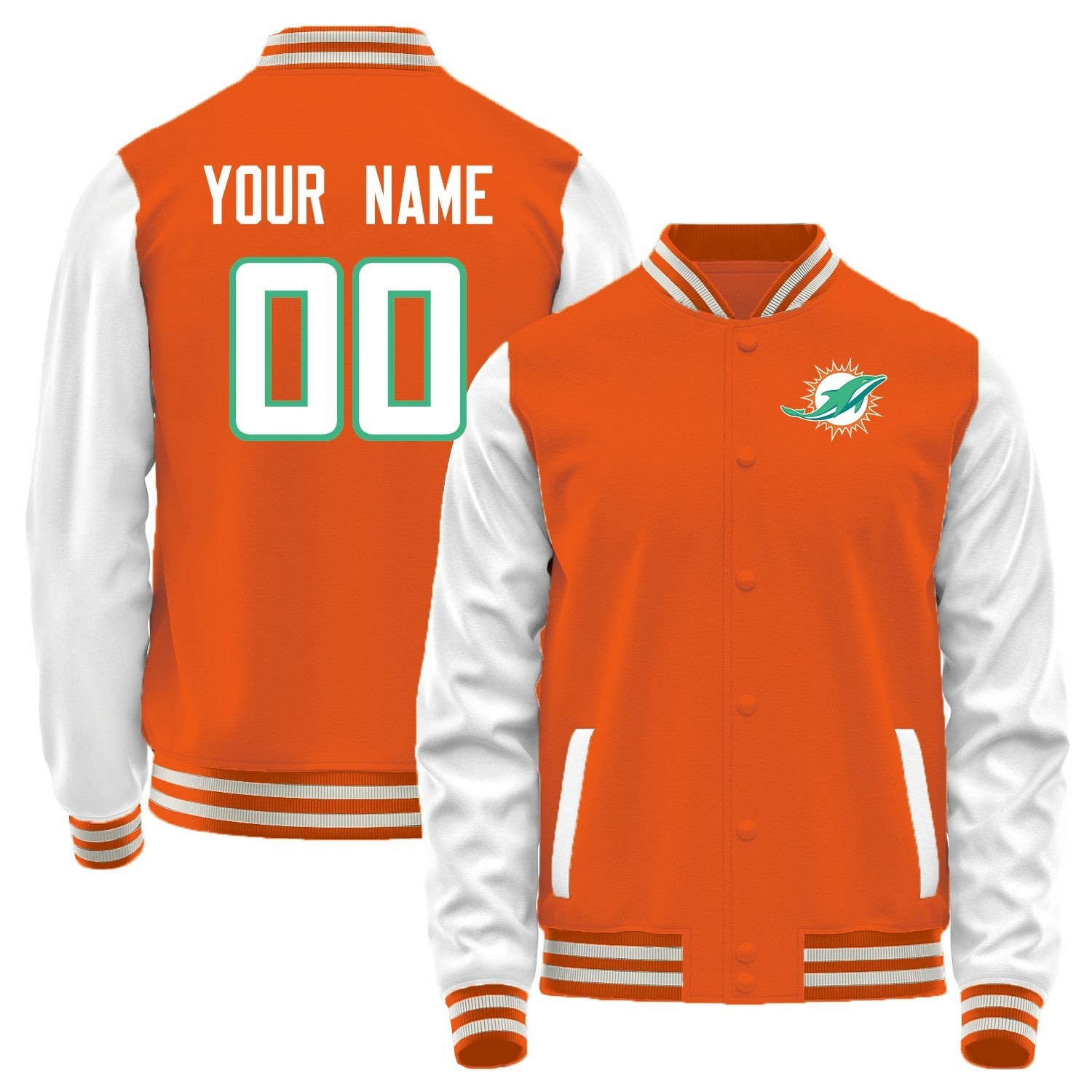 Custom White MIA Football Shirt Top