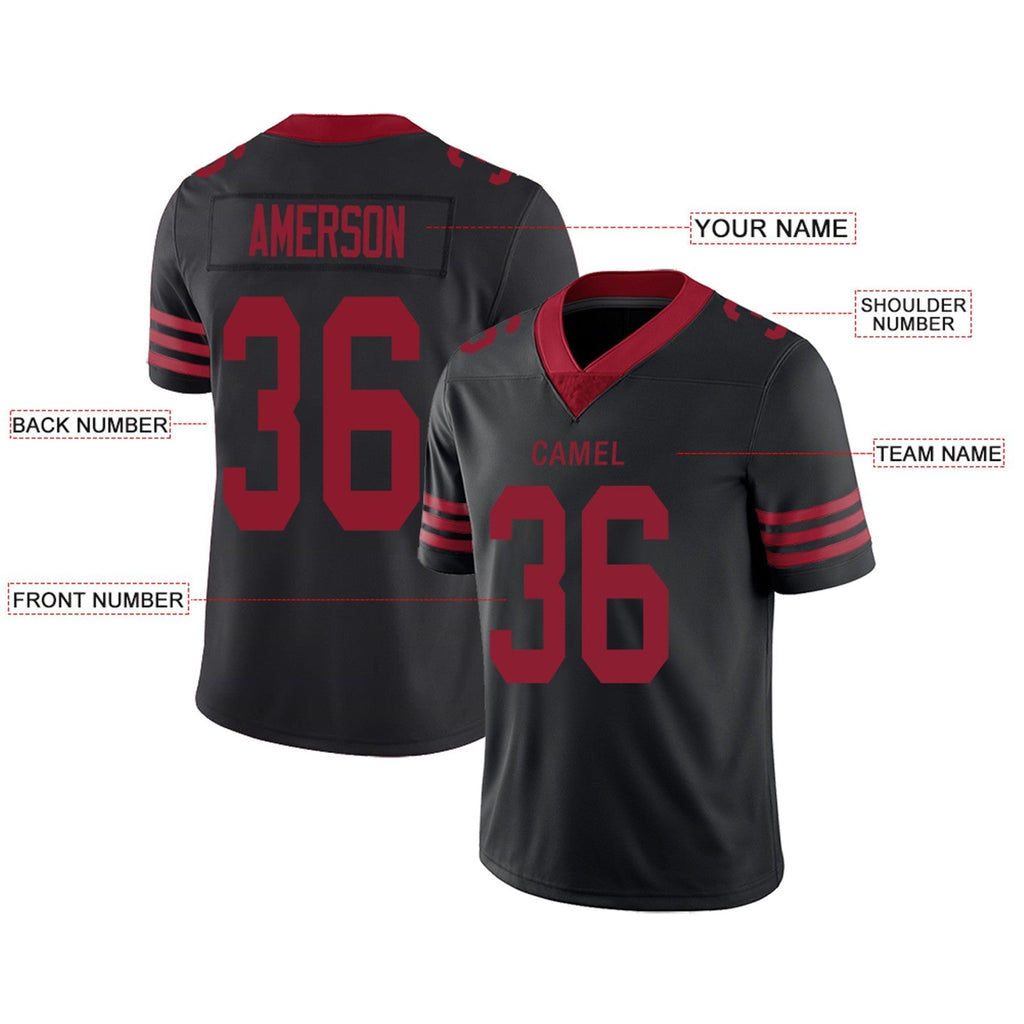 Custom Red SF Football Shirt Top