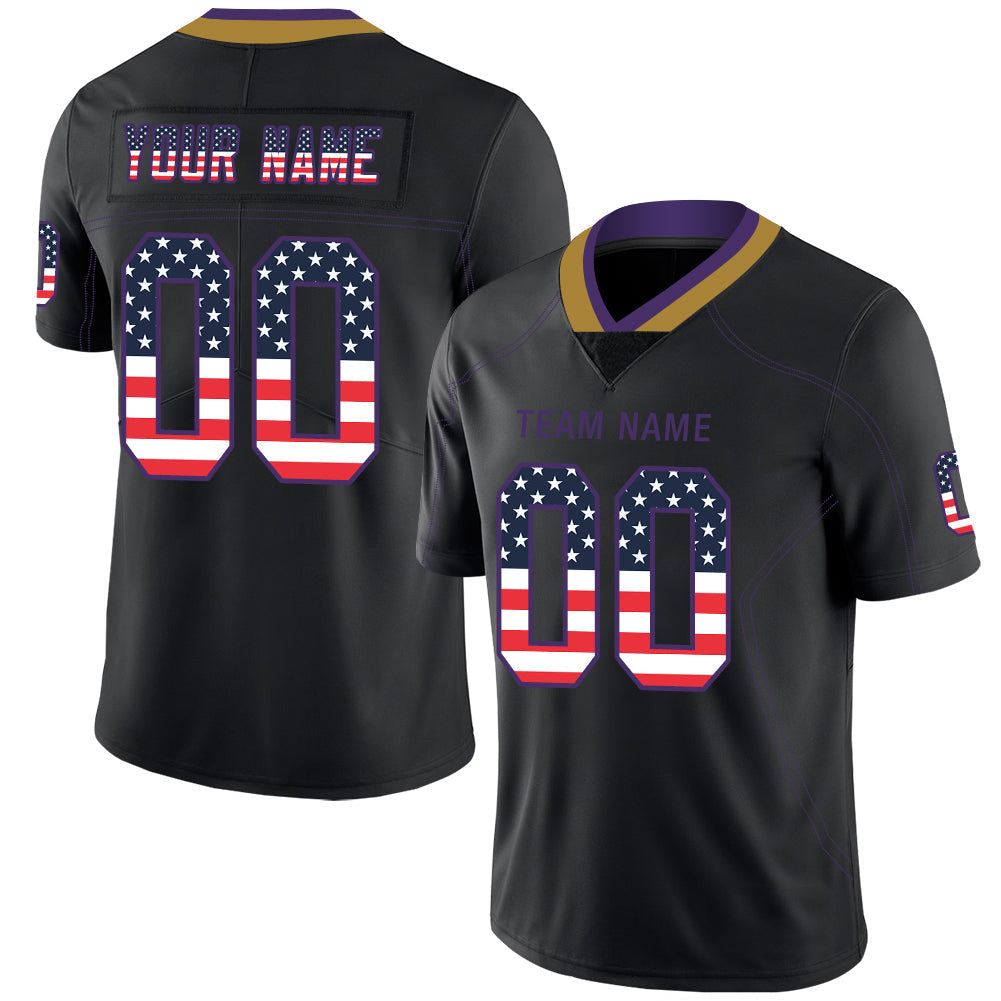 Custom Black BAL Football Shirt Top