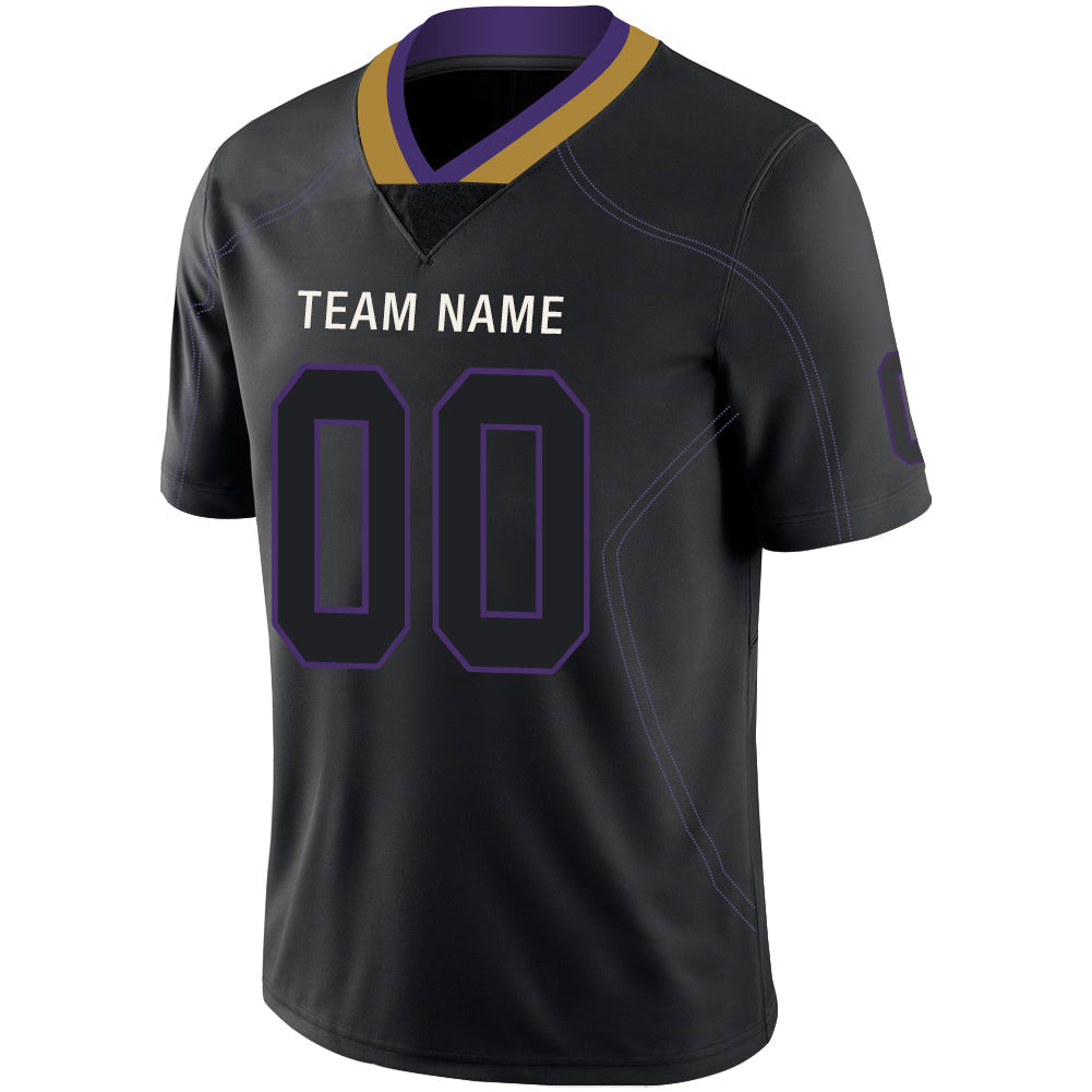 Custom Black BAL Football Shirt Top